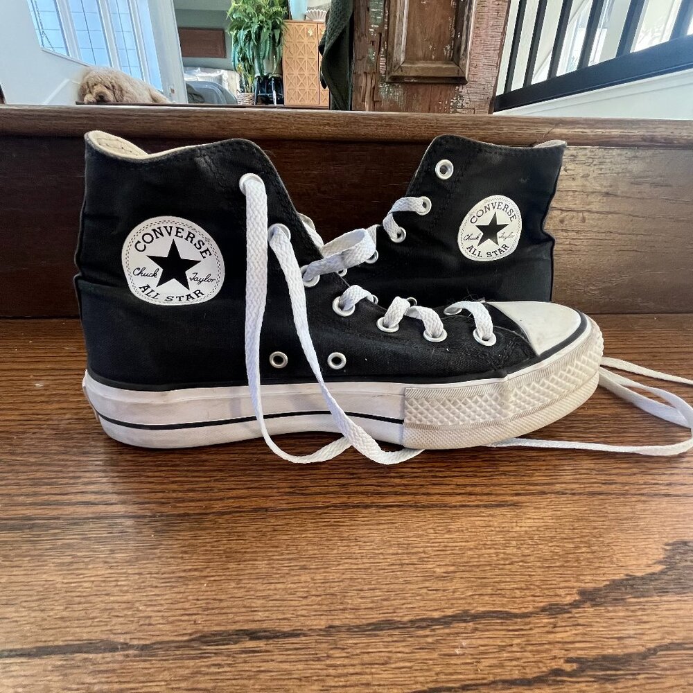 Converse Chuck Taylor All Star Lift Women's Lace Up Canvas black Sneaker 9